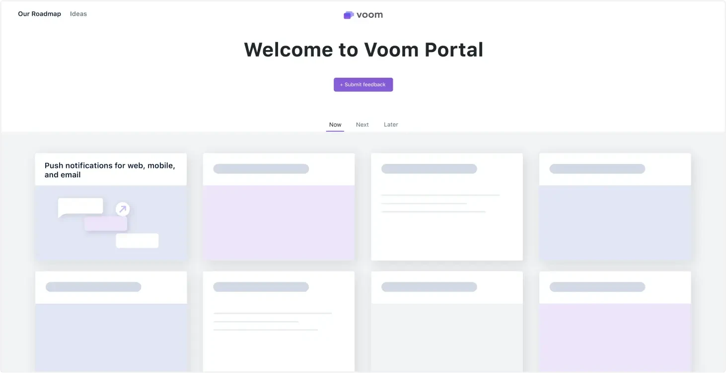 Collect feedback with a branded portal