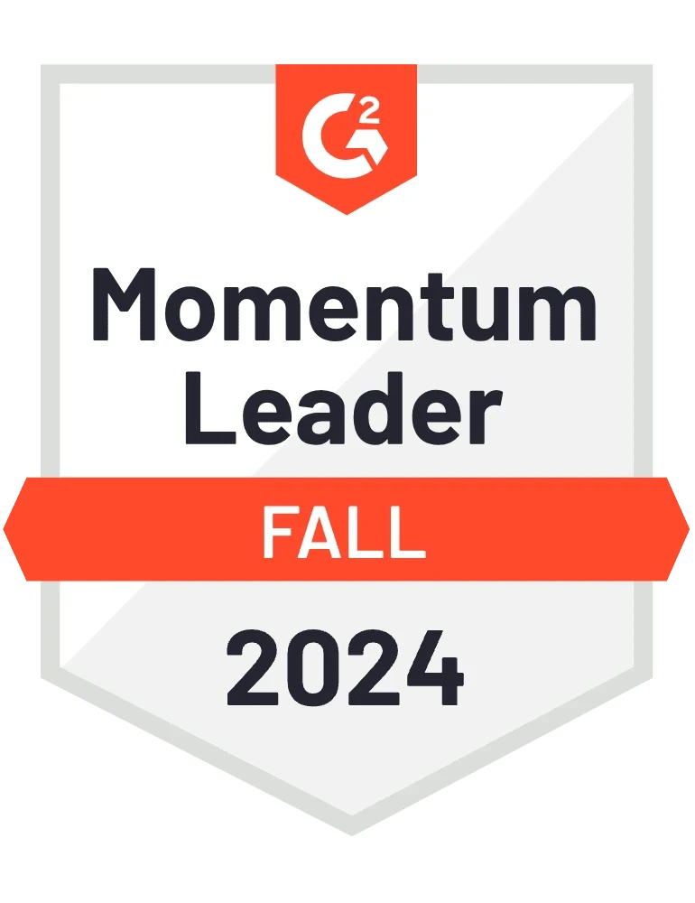 g2 badge momentum leader fall 2024