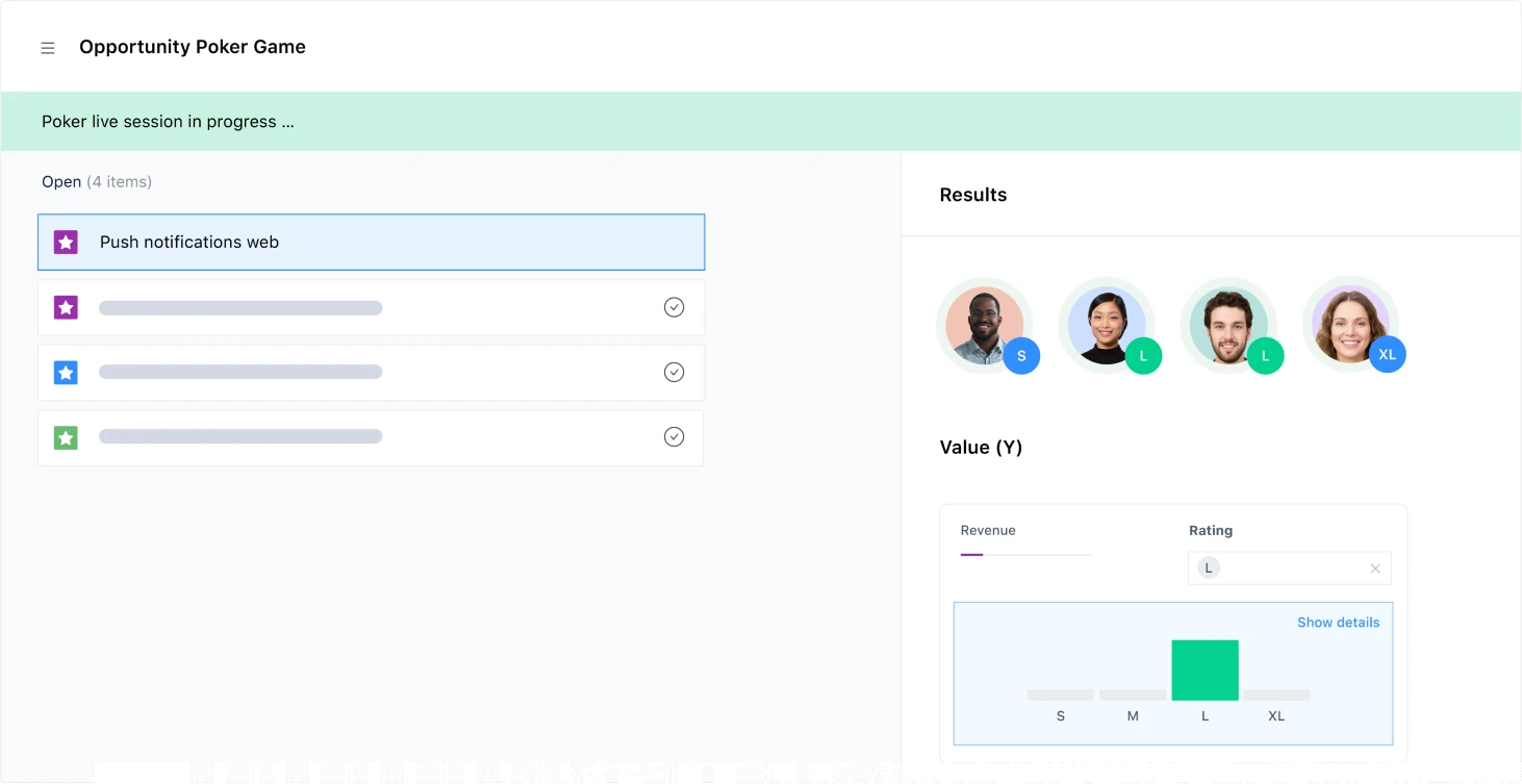 Gather stakeholders to reach consensus on product priorities with Priority Poker