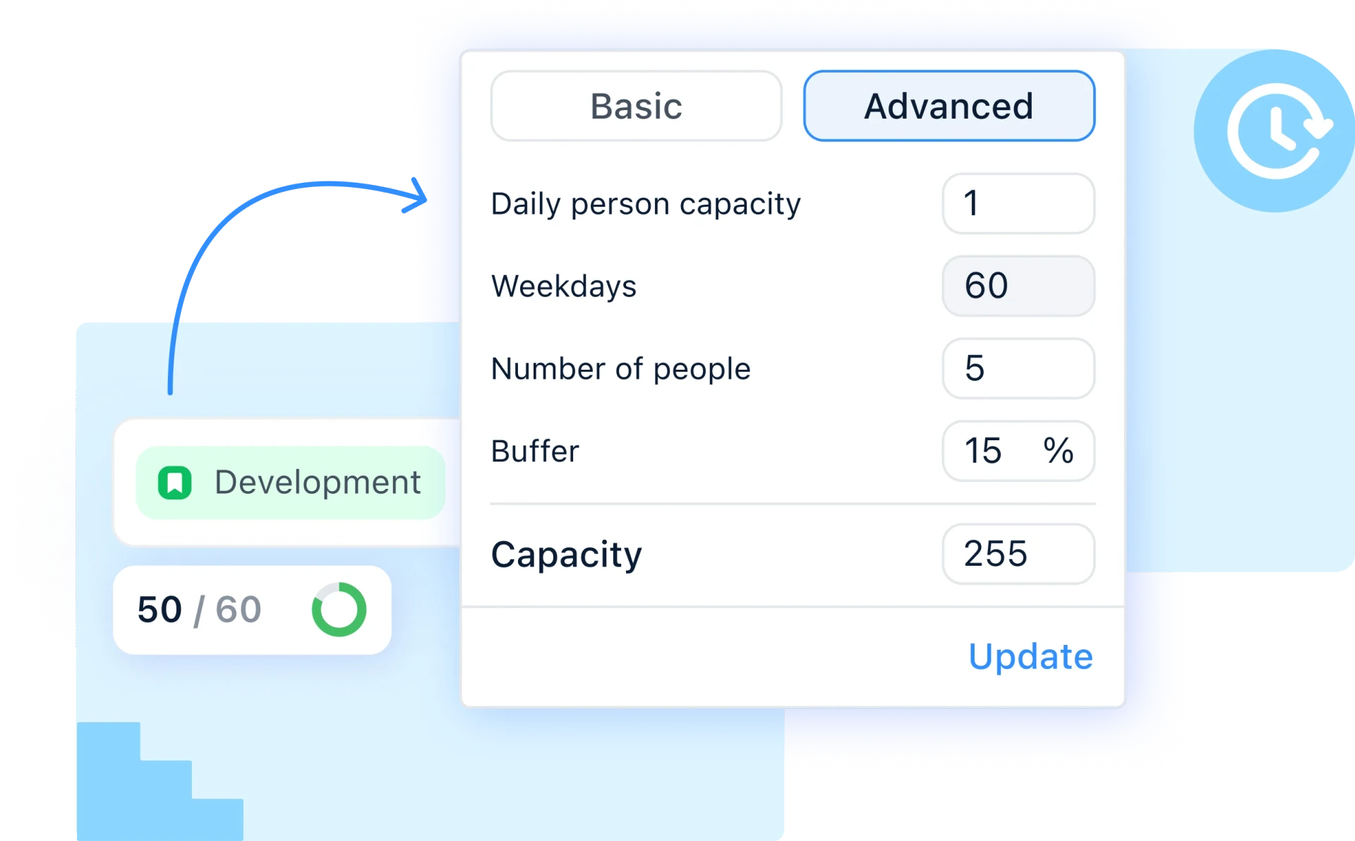 Simple capacity management